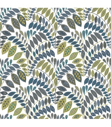 2821-25142 - Folklore Wallpaper by A Street Prints - Fiddlehead Botanical