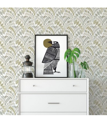 2821-25145 - Folklore Wallpaper by A Street Prints - Fiddlehead Botanical