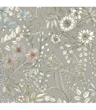 2821-12903 - Folklore Wallpaper by A Street Prints - Full Bloom Floral