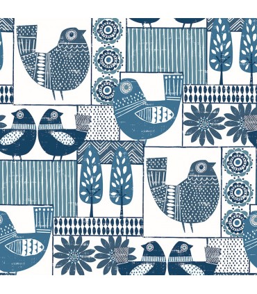 2821-25113 - Folklore Wallpaper by A Street Prints - Hennika Patchwork