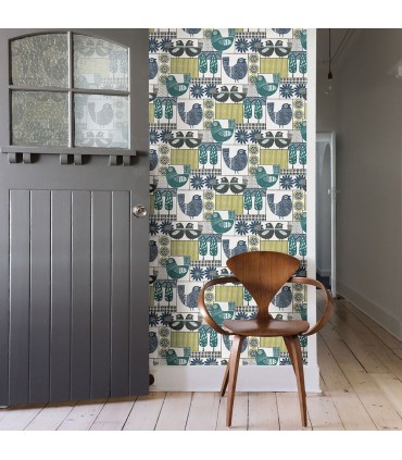 2821-25114 - Folklore Wallpaper by A Street Prints - Hennika Patchwork