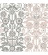 2821-25105 - Folklore Wallpaper by A Street Prints - Lovebirds Folk Stripe