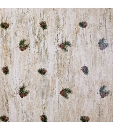 RST2571 - Rustic Retreat Pinecone Wallpaper Special