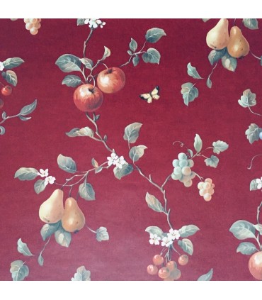 5808361 - Red Trailing Vine With Fruit Wallpaper Special