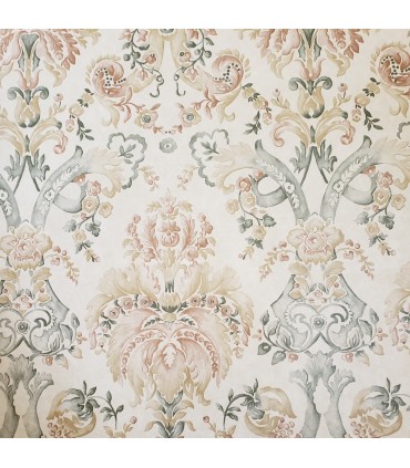 SD26592 -Green and Gold Damask Wallpaper Special