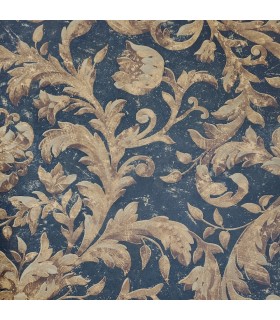EM5289 - Black and Gold Acanthus Leaves Wallpaper Special