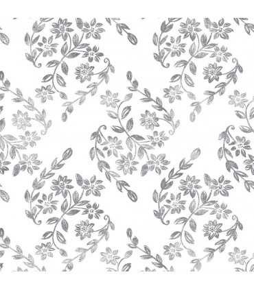 2901-25429 - Perennial Wallpaper by A Street-Arabesque Floral Trail
