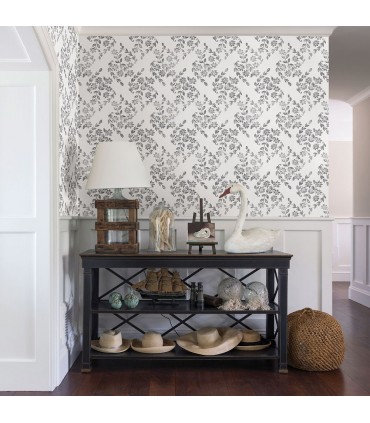 2901-25429 - Perennial Wallpaper by A Street-Arabesque Floral Trail
