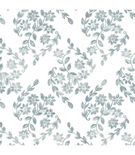 2901-25431 - Perennial Wallpaper by A Street-Arabesque Floral Trail
