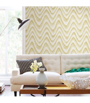 2901-25409 - Perennial Wallpaper by A Street-Bargello Faux Grasscloth Wave