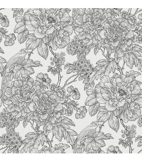 2901-25414 - Perennial Wallpaper by A Street-Birds of Paraside Breeze Floral