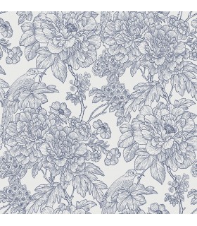 2901-25411 - Perennial Wallpaper by A Street-Birds of Paraside Breeze Floral