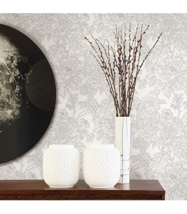 2901-25412 - Perennial Wallpaper by A Street-Birds of Paraside Breeze Floral