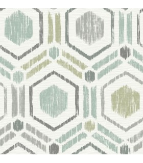 2901-25435 - Perennial Wallpaper by A Street-Borneo Geometric