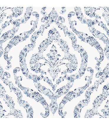 2901-25403 - Perennial Wallpaper by A Street-Featherton Floral Damask