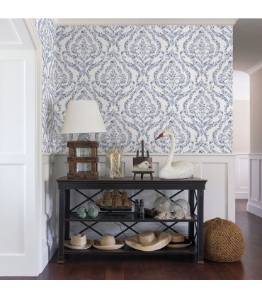 2901-25403 - Perennial Wallpaper by A Street-Featherton Floral Damask