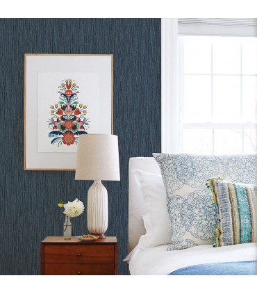2901-25423 - Perennial Wallpaper by A Street-Raffia Thames Faux Grasscloth