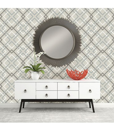 2901-22649 - Perennial Wallpaper by A Street-Saltire Emile Lattice