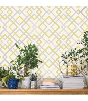 2901-22652 - Perennial Wallpaper by A Street-Saltire Emile Lattice