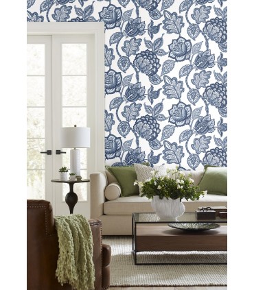 CY1535 - Conservatory Wallpaper by York-Mid Summer Jacobean