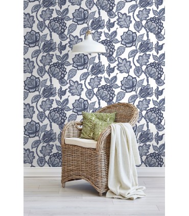 CY1535 - Conservatory Wallpaper by York-Mid Summer Jacobean