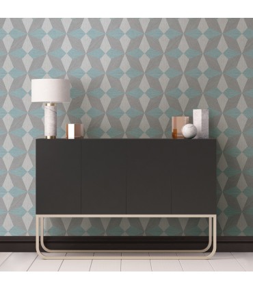 2908-25304 - Alchemy Wallpaper by A Street-Valiant Faux Grasscloth Geometric