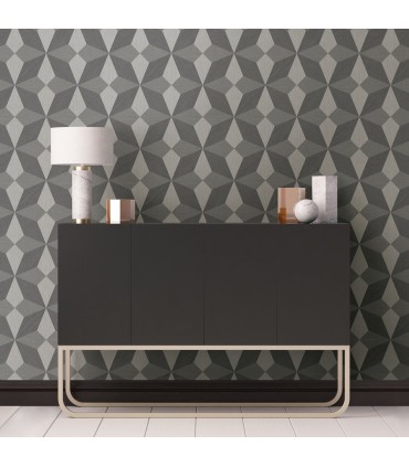 2908-25300 - Alchemy Wallpaper by A Street-Valiant Faux Grasscloth Geometric