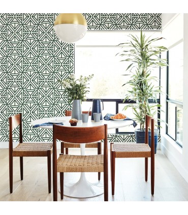 2902-87332 - Theory Wallpaper by A Street-Helios Geometric Flocked