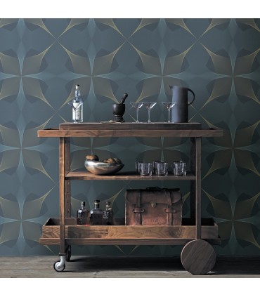 2902-25526 - Theory Wallpaper by A Street-Radius Geometric