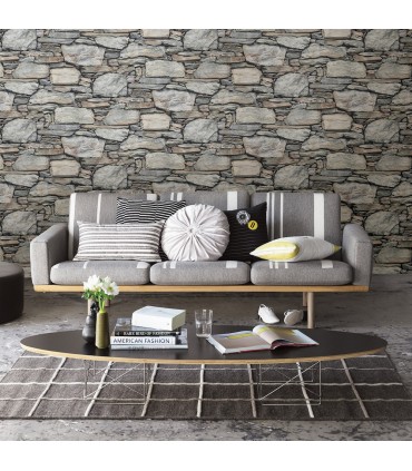 2922-22304-Trilogy Wallpaper by A Street-Cesar Stone Wall