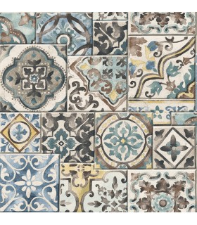 2922-22315-Trilogy Wallpaper by A Street-Estrada Marrakesh Tile