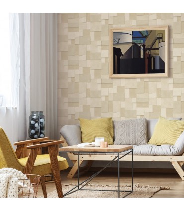 2922-25355-Trilogy Wallpaper by A Street-Gampers Metallic Squares