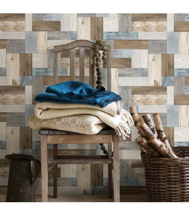 2922-25384 - Trilogy Wallpaper by A Street-Keaton Distressed Wood