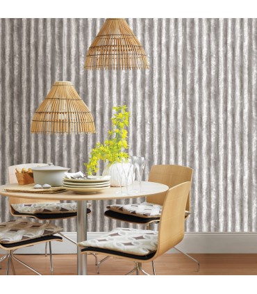 2922-22336 - Trilogy Wallpaper by A Street-Kirkland Corrugated Metal