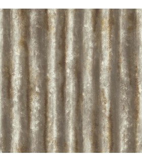 2922-22334 - Trilogy Wallpaper by A Street-Kirkland Corrugated Metal