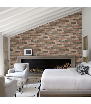 2922-22320 - Trilogy Wallpaper by A Street-Rustin Reclaimed Bricks