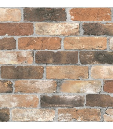 2922-22300 - Trilogy Wallpaper by A Street-Rustin Reclaimed Bricks