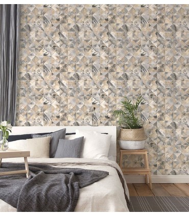 FW36822 - Fresh Watercolors Wallpaper by Norwall-Mosaic