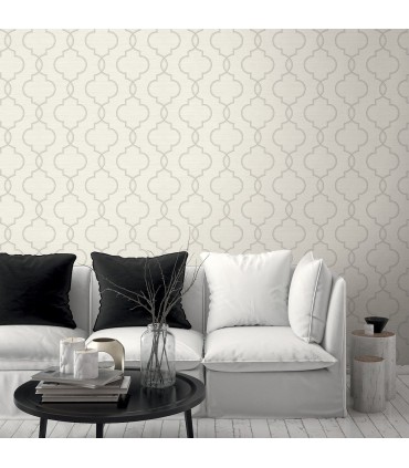 2765-BW40508 - GeoTex Wallpaper by Kenneth James-Malo Sisal Ogee
