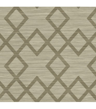 2765-BW40406 - GeoTex Wallpaper by Kenneth James-Vana Woven Diamond