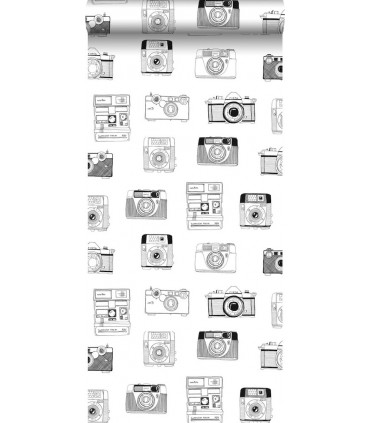 DD138843 -Origin Luxury Wallpaper by Estahome-Pinkins Retro Camera