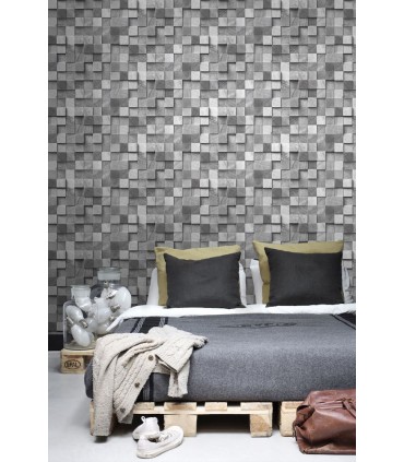 DD138527 -Origin Luxury Wallpaper by Estahome-Tevye Wood Geometric