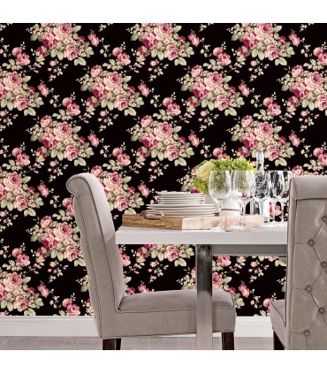 AF37700 - Flourish Wallpaper by Norwall-Floral