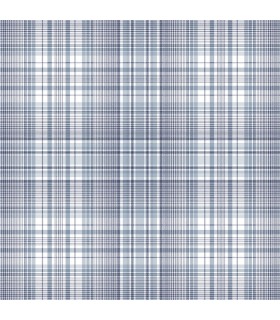 AF37718 - Flourish Wallpaper by Norwall-Plaid
