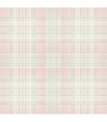 AF37723 - Flourish Wallpaper by Norwall-Plaid