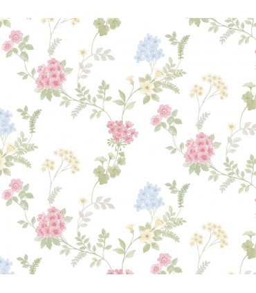 AF37735 - Flourish Wallpaper by Norwall-Floral