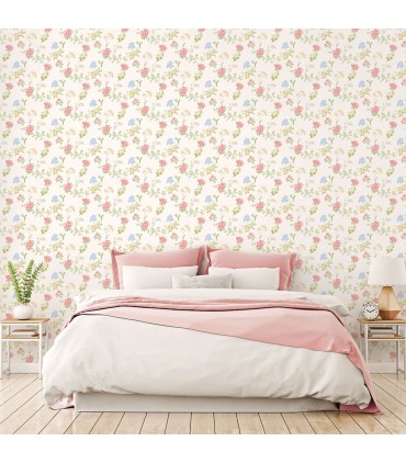 AF37735 - Flourish Wallpaper by Norwall-Floral