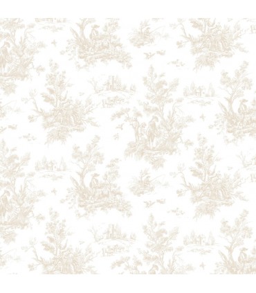 AB27655 - Flourish Wallpaper by Norwall-Victorian Toile