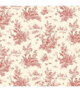 AB27657 - Flourish Wallpaper by Norwall-Victorian Toile