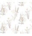 AB42446 - Flourish Wallpaper by Norwall-Painterly Flowers